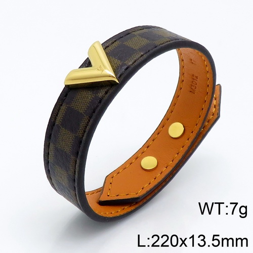 YA200703-LVSS011G-2 316 stainless steel LV bracelet