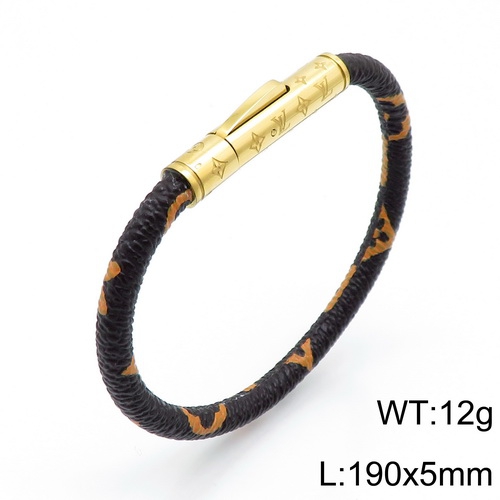 YA200703-LVSS018GL 316 stainless steel LV bracelet