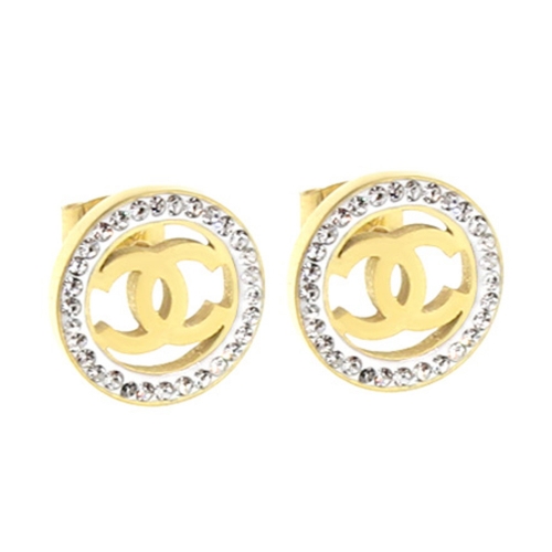 HY200716-E1089G   Stainless steel Chane*l earring