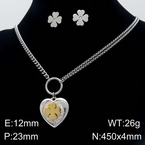 K20200807-KS132507-Z Stainless steel  necklace + earring