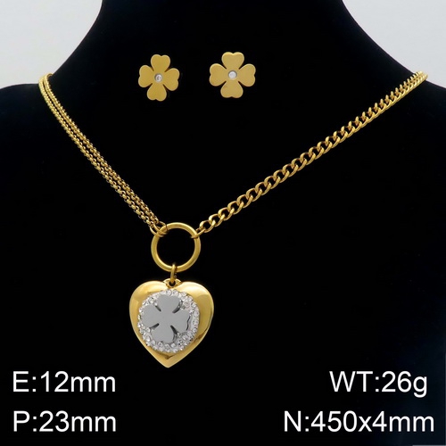 K20200807-KS132508-Z Stainless steel  necklace + earring