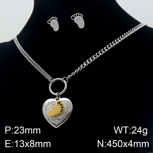 K20200807-KS132513-Z Stainless steel  necklace + earring