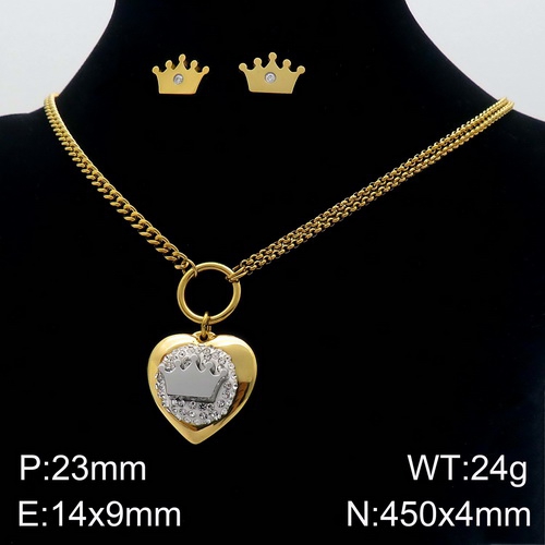 K20200807-KS132512-Z Stainless steel  necklace + earring