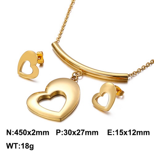K20200807-KS114994-Z Stainless steel  necklace + earring