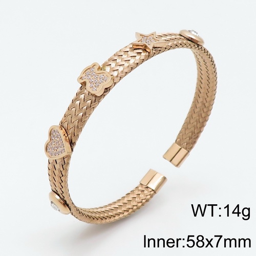 Stainless steel TOU*S Bangle D200826-SL-091R