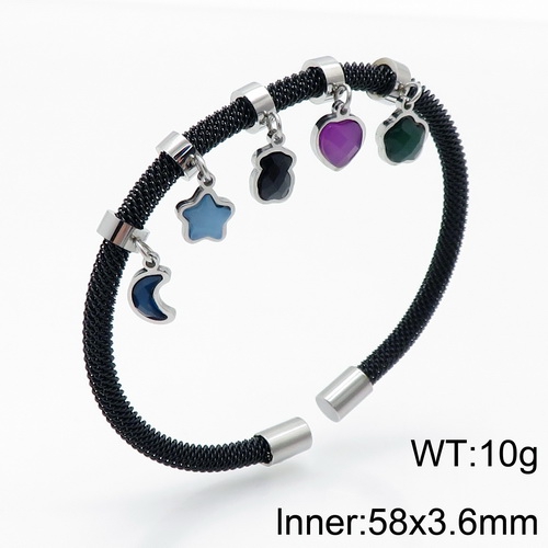 Stainless steel TOU*S Bangle D200826-SL-090S