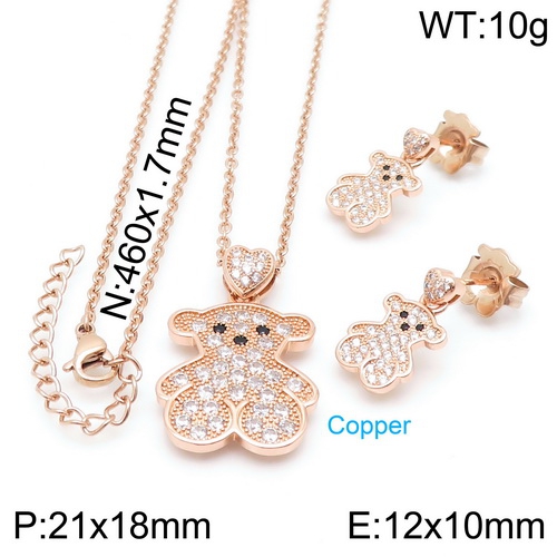 Stainless steel TOU*S Jewelry Set D200826-TZ-146R