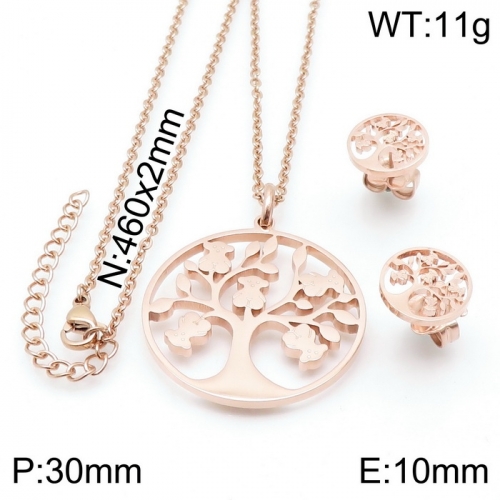 Stainless steel TOU*S Jewelry Set D200826-TZ-149R