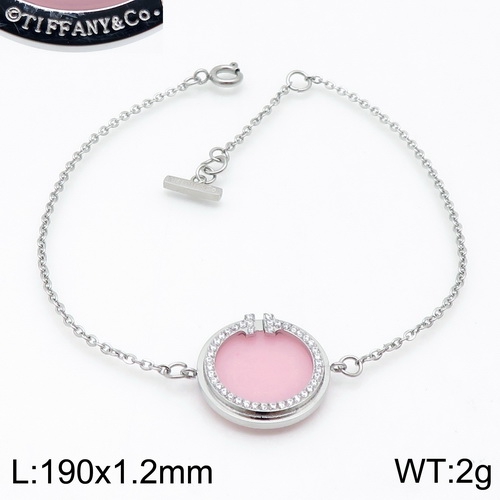 Stainless steel Tiffan*y 18cm bracelet DY201007-TSL005S