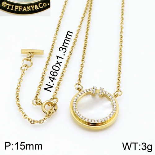 Stainless steel 48cm Tiffan*y Necklace DY201007-TXL002G