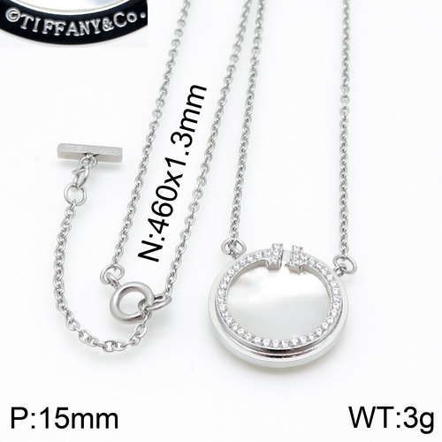 Stainless steel 48cm Tiffan*y Necklace DY201007-TXL002S