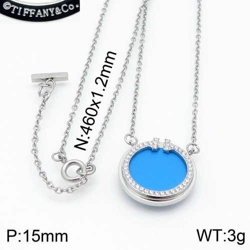 Stainless steel 48cm Tiffan*y Necklace DY201007-TXL005S