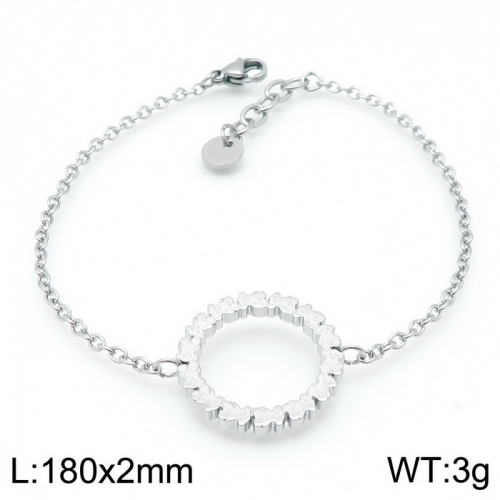 Stainless Steel Tou*s  Bracelet D201020-SL-103S