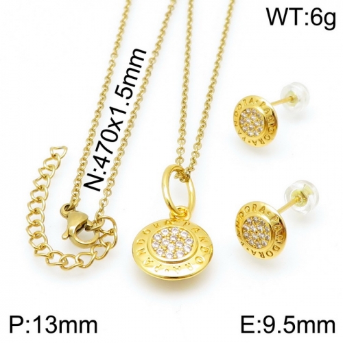 Stainless Steel Tou*s  Jewelry Set D201020-TZ-150G