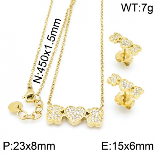 Stainless Steel Tou*s  Jewelry Set D201020-TZ-155G
