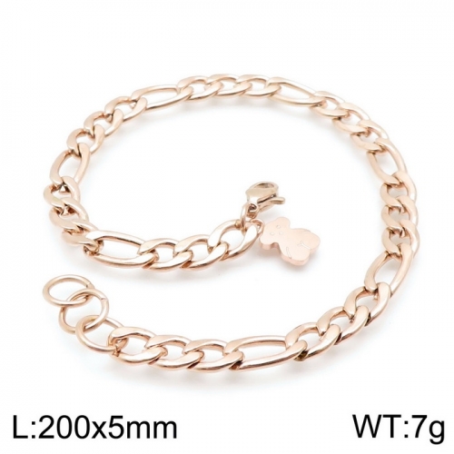 Stainless Steel Tou*s  Bracelet D201020-SL-102R