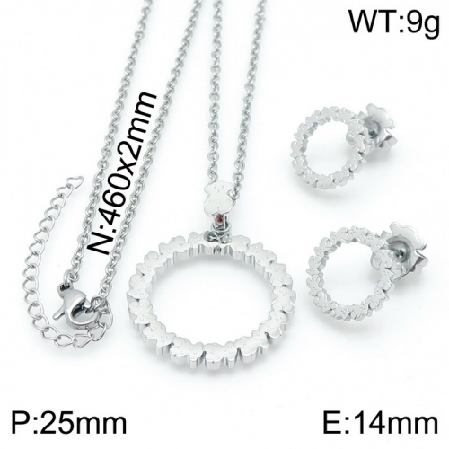 Stainless Steel Tou*s  Jewelry Set D201020-TZ-154S
