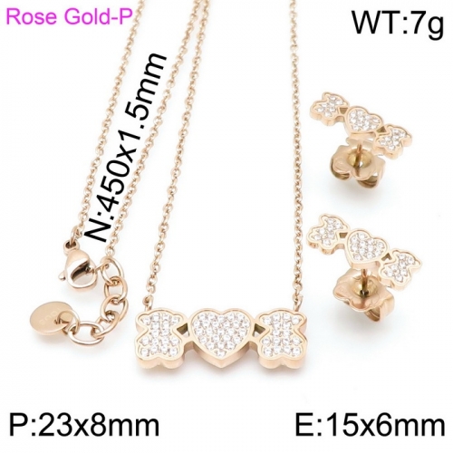 Stainless Steel Tou*s  Jewelry Set D201020-TZ-155R