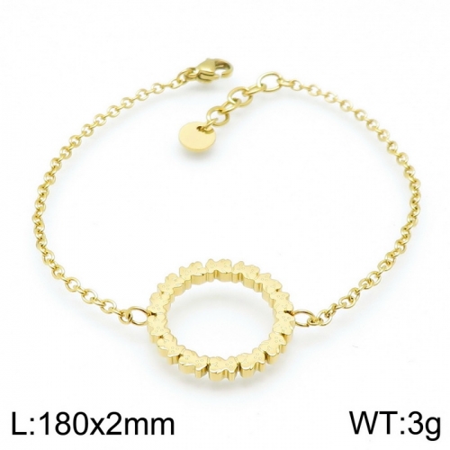 Stainless Steel Tou*s  Bracelet D201020-SL-103G