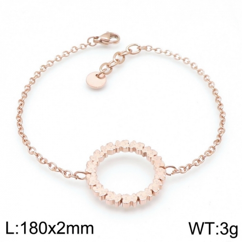 Stainless Steel Tou*s  Bracelet D201020-SL-103R