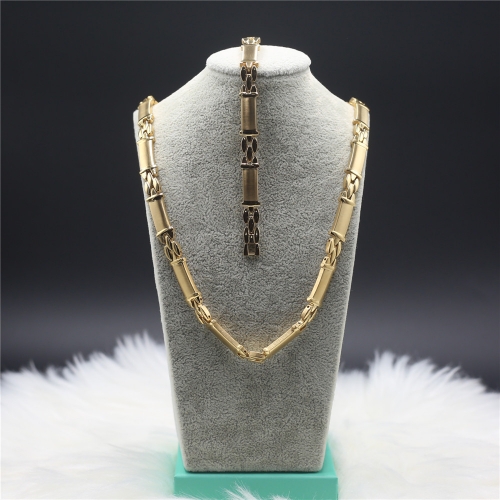 Stainless steel Necklace+Bracelet jewelry set H201126-1I7A7995