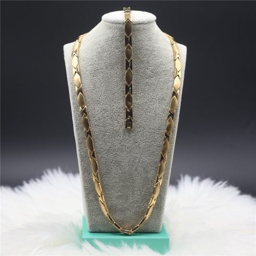 Stainless steel Necklace+Bracelet jewelry set H201126-1I7A7951