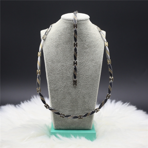 Stainless steel Necklace+Bracelet jewelry set H201126-1I7A7950