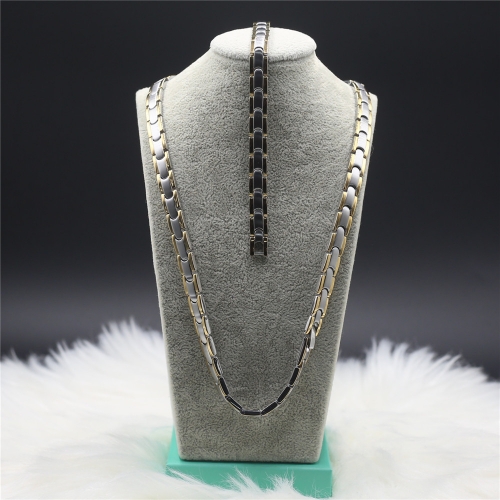 Stainless steel Necklace+Bracelet jewelry set H201126-1I7A8003