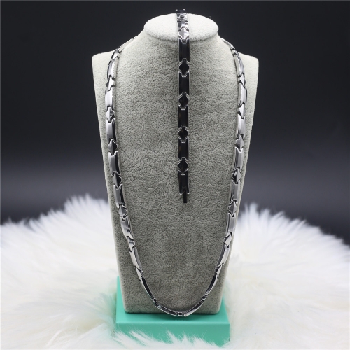 Stainless steel Necklace+Bracelet jewelry set H201126-1I7A7956
