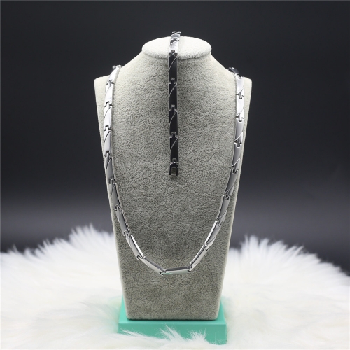 Stainless steel Necklace+Bracelet jewelry set H201126-1I7A7998