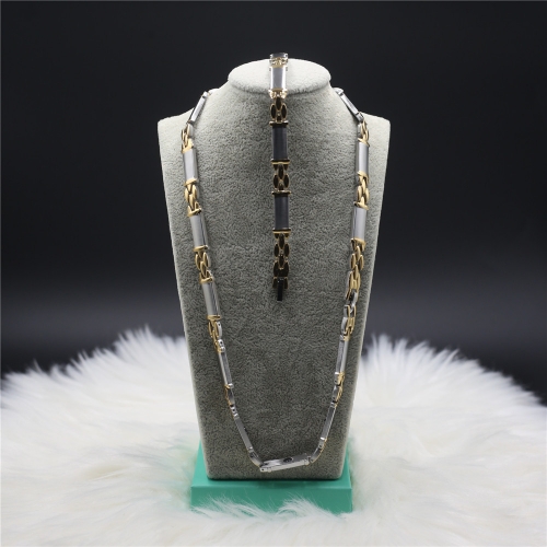 Stainless steel Necklace+Bracelet jewelry set H201126-1I7A8020