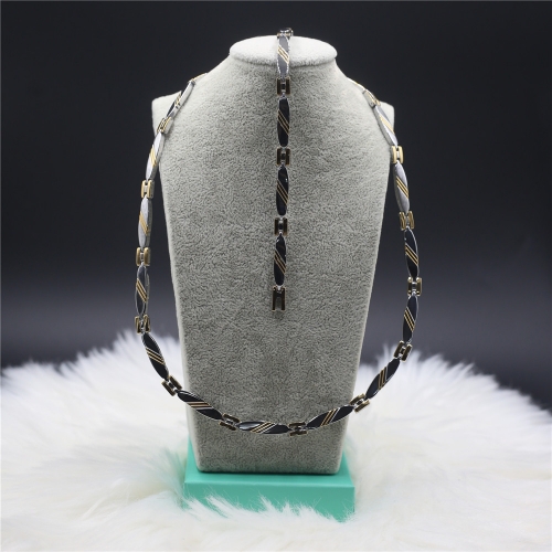 Stainless steel Necklace+Bracelet jewelry set H201126-1I7A7948