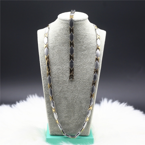 Stainless steel Necklace+Bracelet jewelry set H201126-1I7A7962