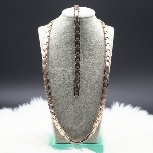 Stainless steel Necklace+Bracelet jewelry set H201126-1I7A7975