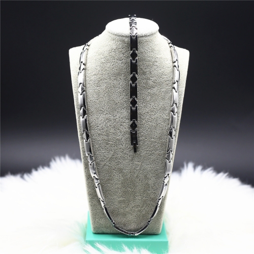 Stainless steel Necklace+Bracelet jewelry set H201126-1I7A7955