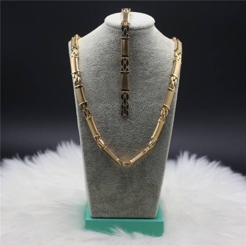 Stainless steel Necklace+Bracelet jewelry set H201126-1I7A7997