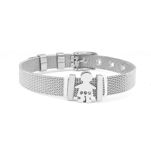 Stainless steel similar pandor*a bracelet without logo PB021A