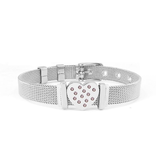 Stainless steel similar pandor*a bracelet without logo PB045A