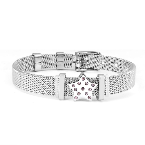 Stainless steel similar pandor*a bracelet without logo PB096A