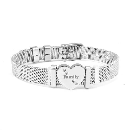 Stainless steel similar pandor*a bracelet without logo PB059A