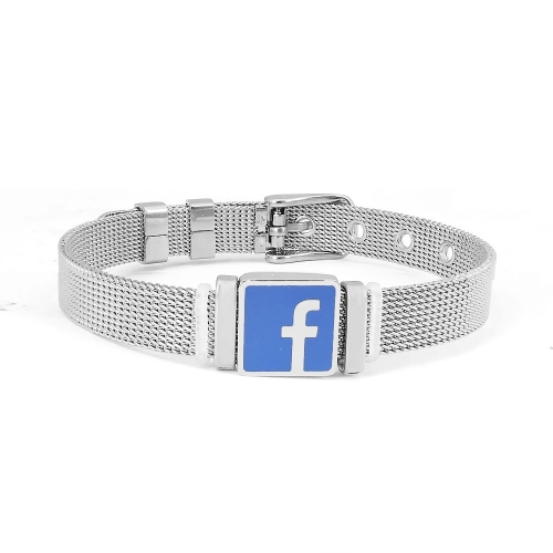 Stainless steel similar pandor*a bracelet without logo PB037A