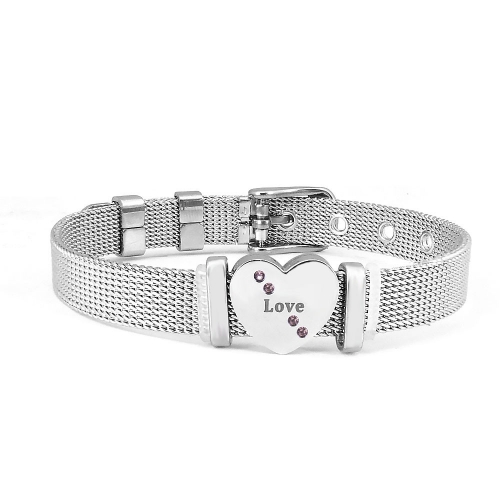 Stainless steel similar pandor*a bracelet without logo PB063A