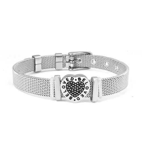 Stainless steel similar pandor*a bracelet without logo PB084A