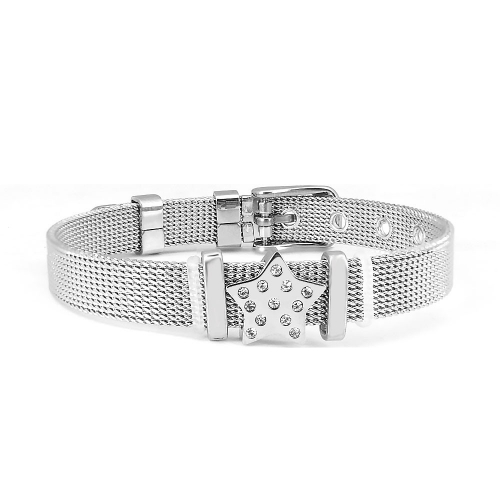 Stainless steel similar pandor*a bracelet without logo PB098A