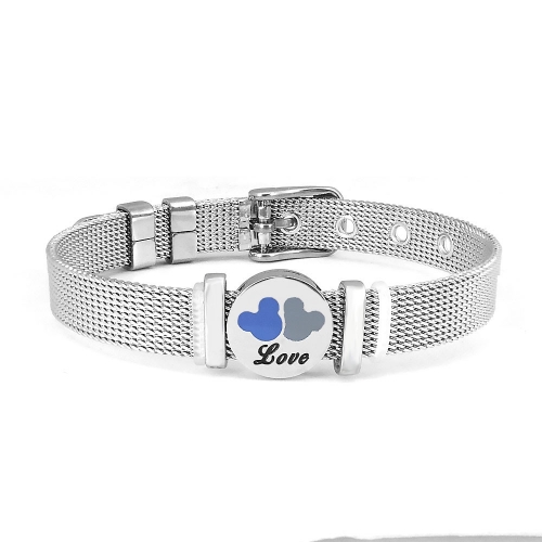 Stainless steel similar pandor*a bracelet without logo PB120A