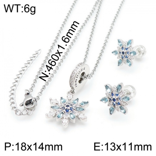 Stainless steel Pandor*a Jewelry Set TZ-159S