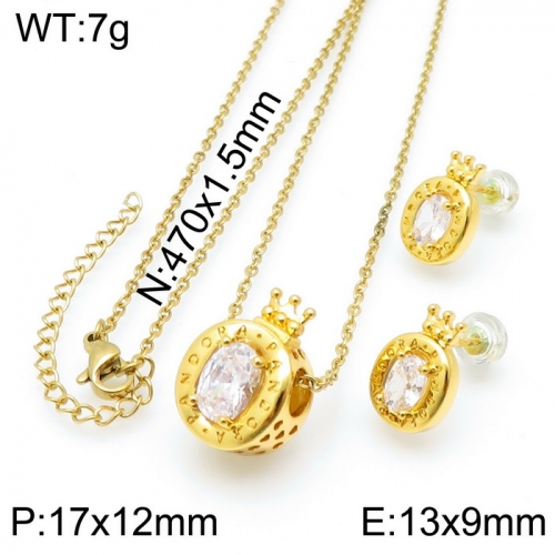Stainless steel Pandor*a Jewelry Set TZ-158G