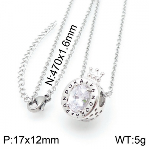 Stainless steel Pandor*a Necklace XL-090S