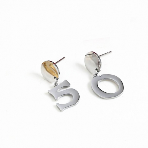 Stainless steel UNO de 50 Earring  UNE0046-S