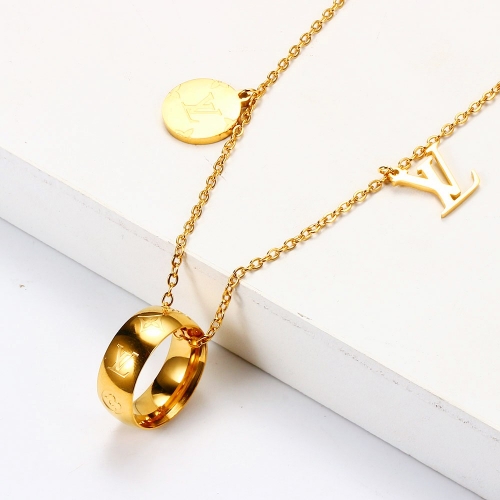 Stainless steel Brand Necklace HY210107-4f56f020